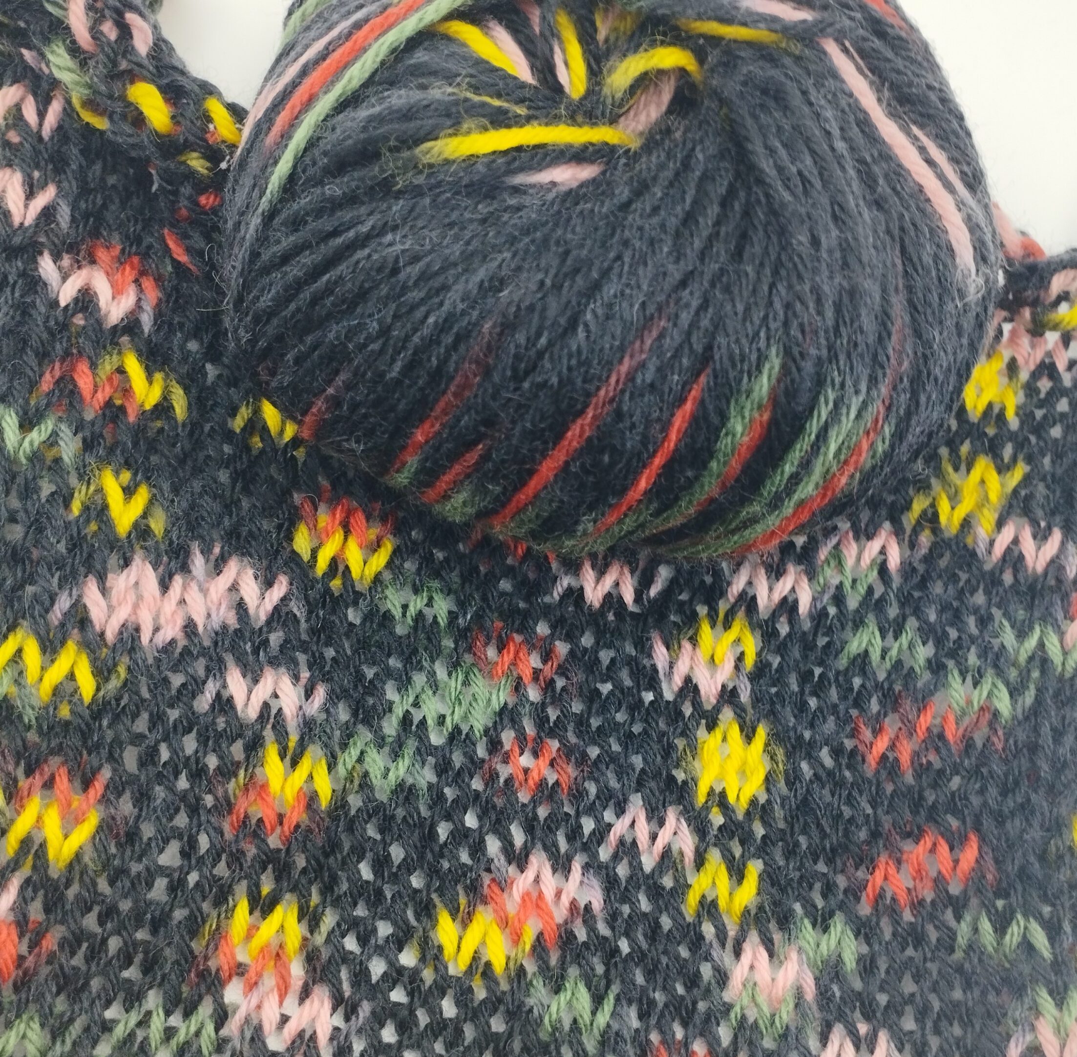 STAMPATO NERO - 100% lana extra fine - PACCO 5 gomitoli da 50 gr - immagine 2