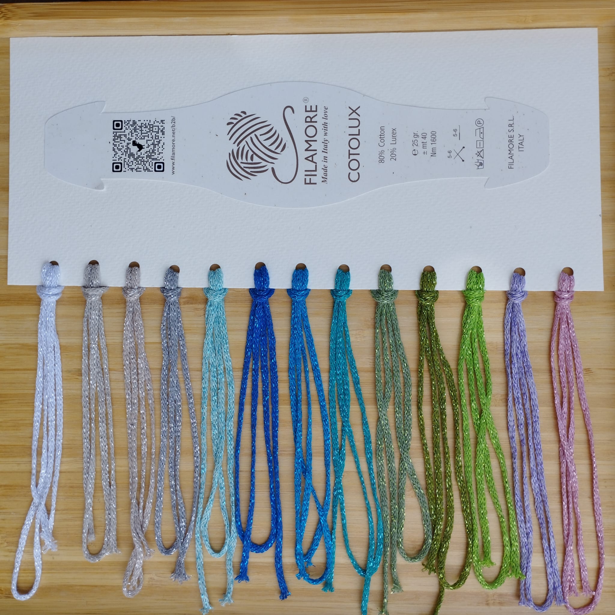 COTOLUX fettuccia 100% cotone con lurex - gomitolo 50 gr - immagine 11