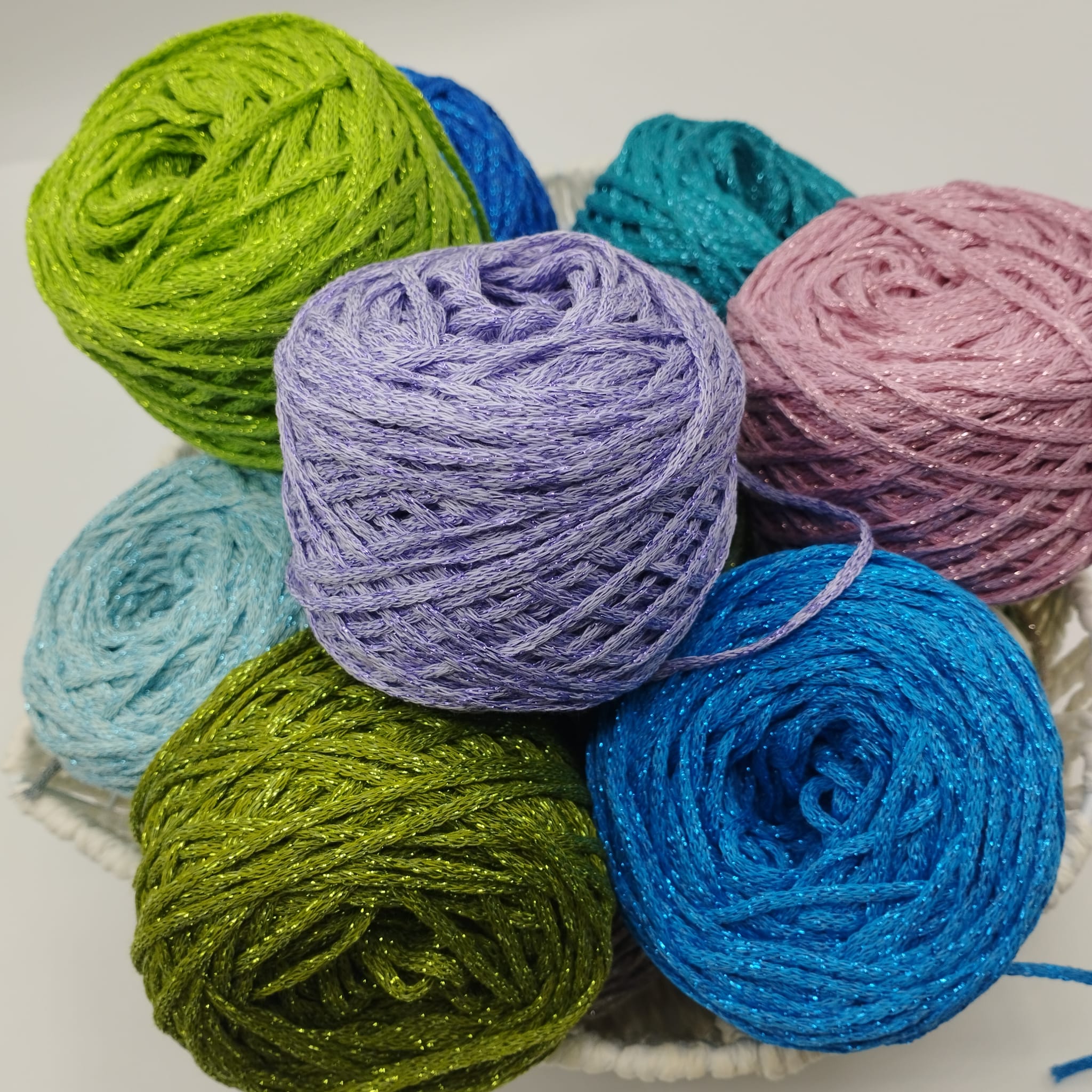 COTOLUX fettuccia 100% cotone con lurex - gomitolo 50 gr - immagine 12